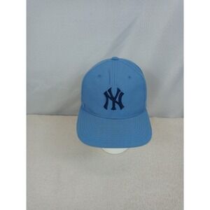 Vintage 90s New York Yankees Hat Snapback Cap‎ MLB GCC Grosscap Baby Blue G Cap